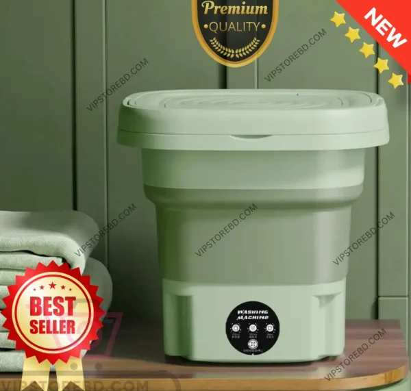 Affordable and versatile mini portable washing machine with drying and UV light sanitization features - perfect for small spaces and on-the-go laundry needs