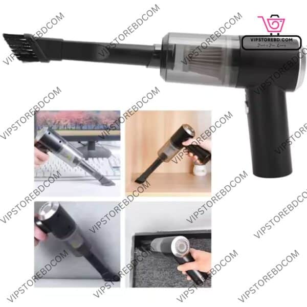 Handheld Vacuum Cleaner Cleaning Keyboard, Car, Fan, and Small Gaps