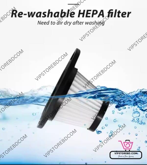 Washable HEPA Filter for Wet and Dry Handheld Vacuum Cleaner – Easy to Maintain