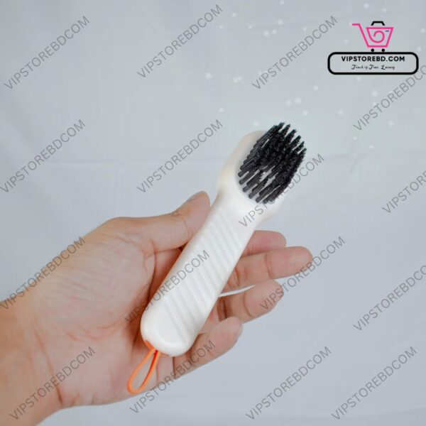 Multipurpose liquid dispenser cleaning brush with refillable tank and durable bristles.